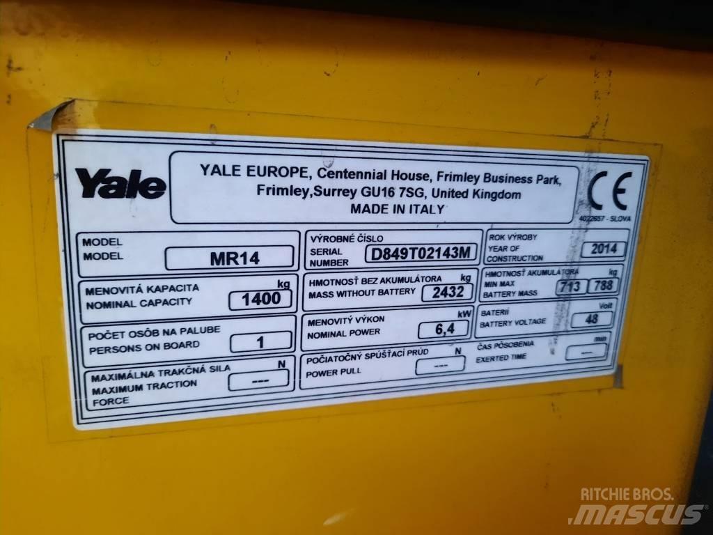 Yale MR14 Stivuitor cu catarg retractabil