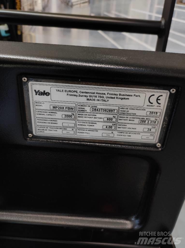 Yale MP20X Transpaleta cu platforma