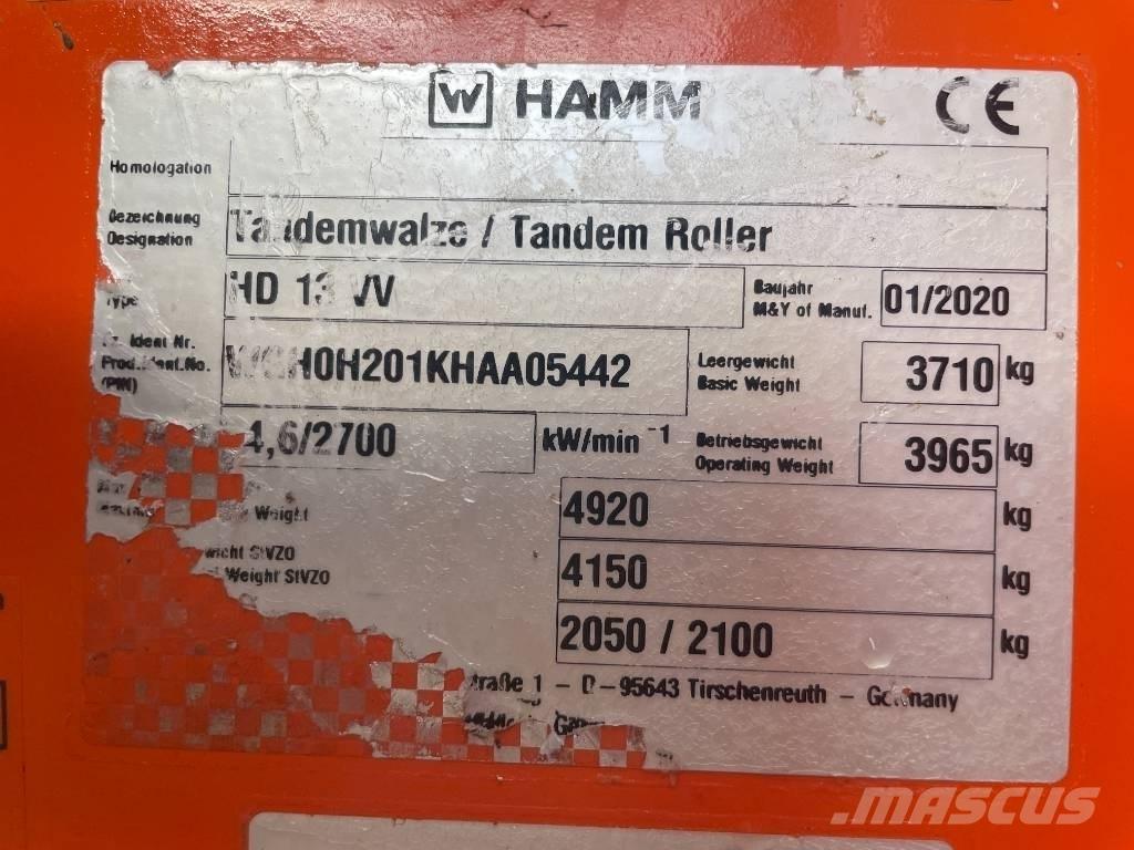 Hamm HD 13 VV Cilindri compactori dubli
