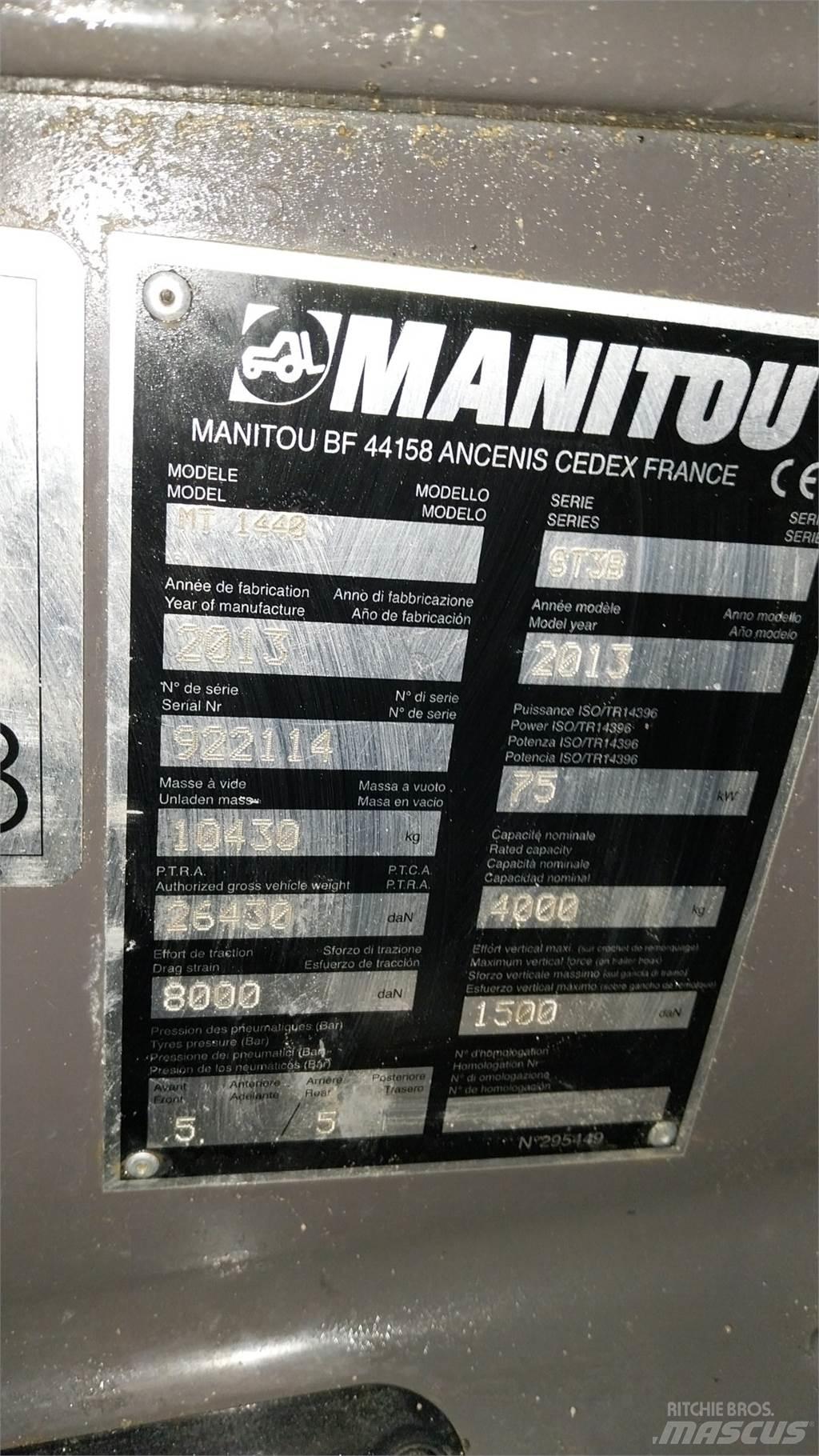 Manitou MT1440 Stivuitoare telescopice
