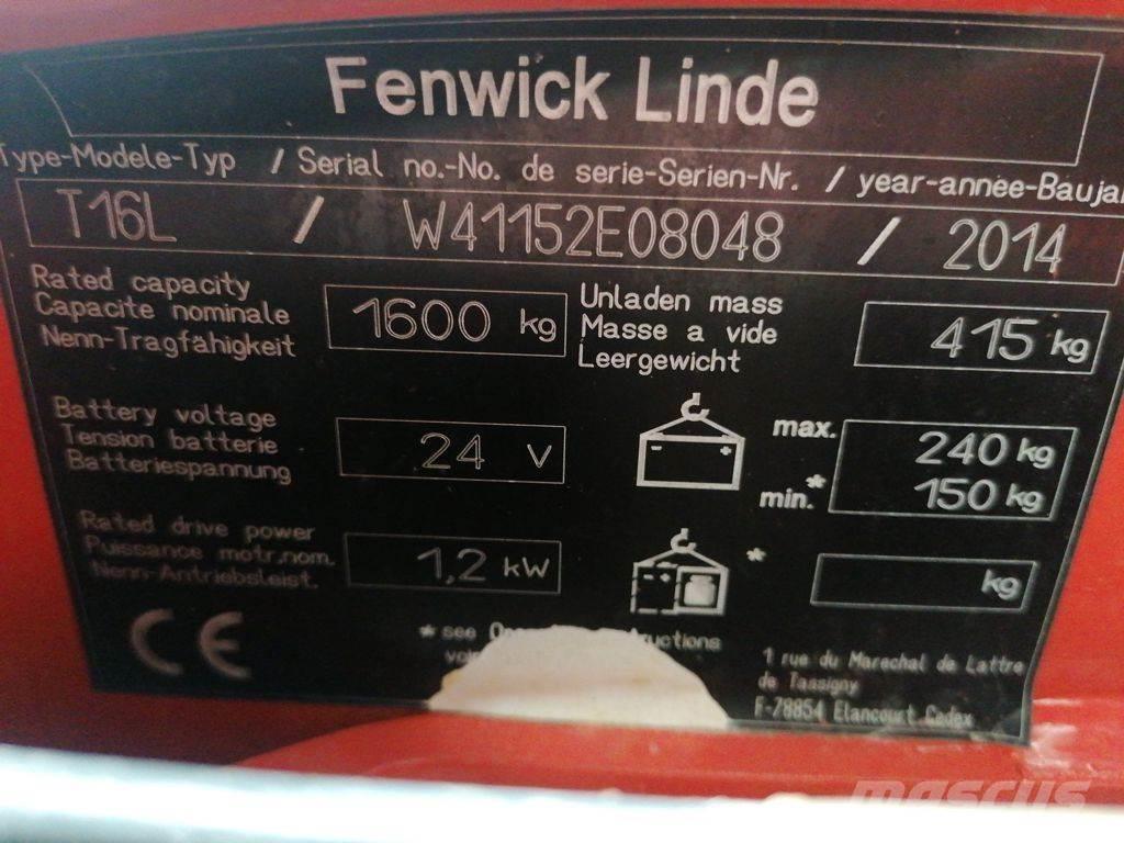 Linde T16L Transpaleta manuala