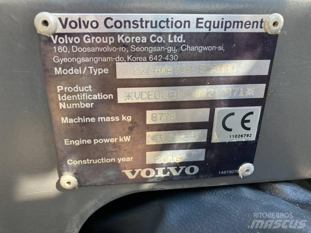 Volvo ECR 88 D Excavatoare 7t - 12t