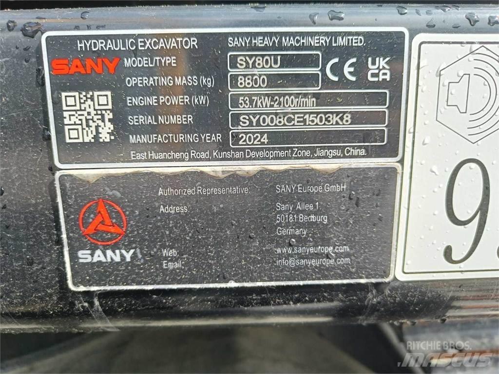 Sany SY80U Excavatoare 7t - 12t