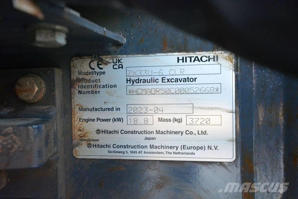 Hitachi ZX 33 U-6 Mini excavatoare < 7t