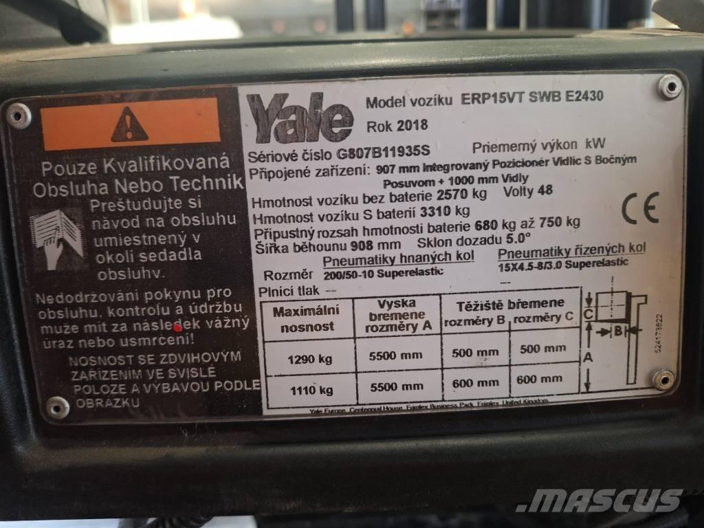 Yale ERP15VT Stivuitor electric