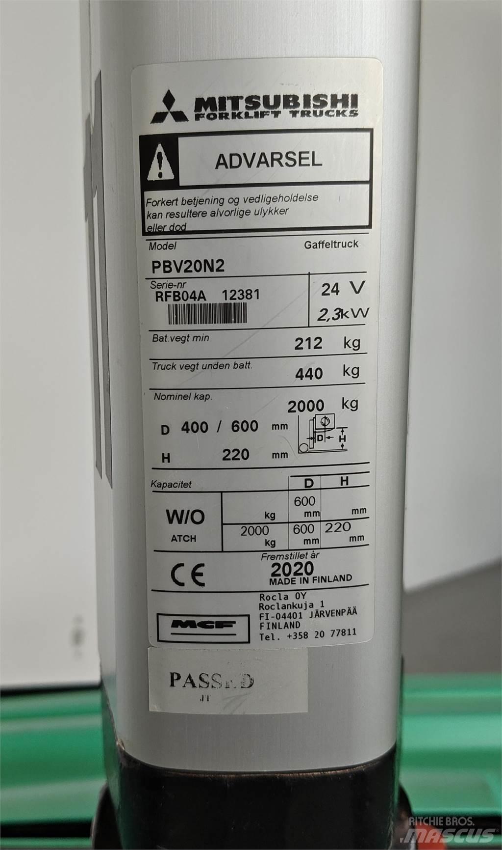 Mitsubishi PBV20N2 Strivuitoare-altele