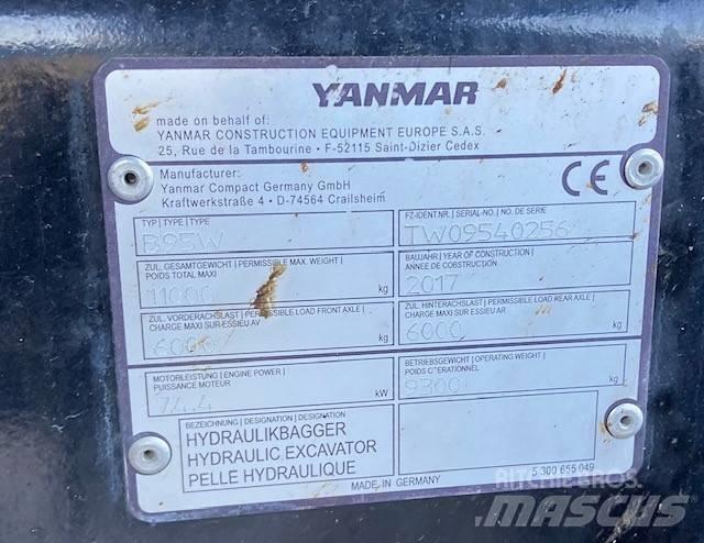 Yanmar B95W Excavatoare cu roti