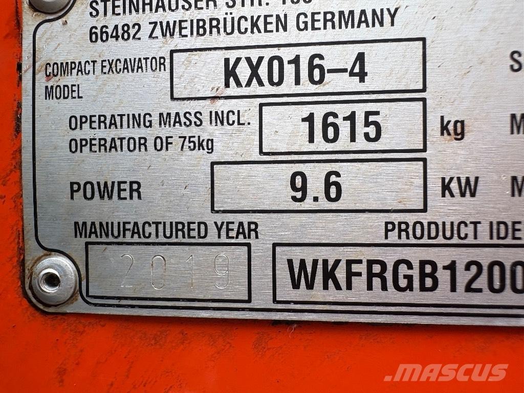 Kubota KX 016-4 Mini excavatoare < 7t