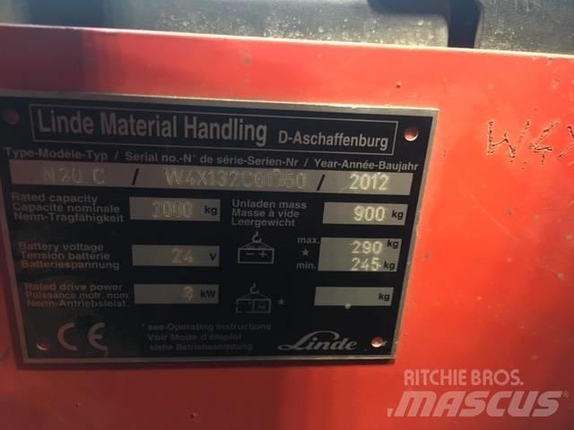 Linde N20C/132 Stivuitoare de micã inaltime pentu logistica