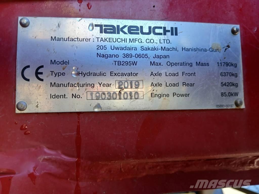 Takeuchi TB 295 W Excavatoare cu roti