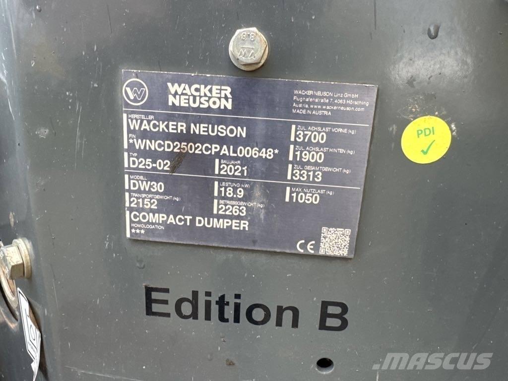 Wacker Neuson DW30 Minitractor de teren