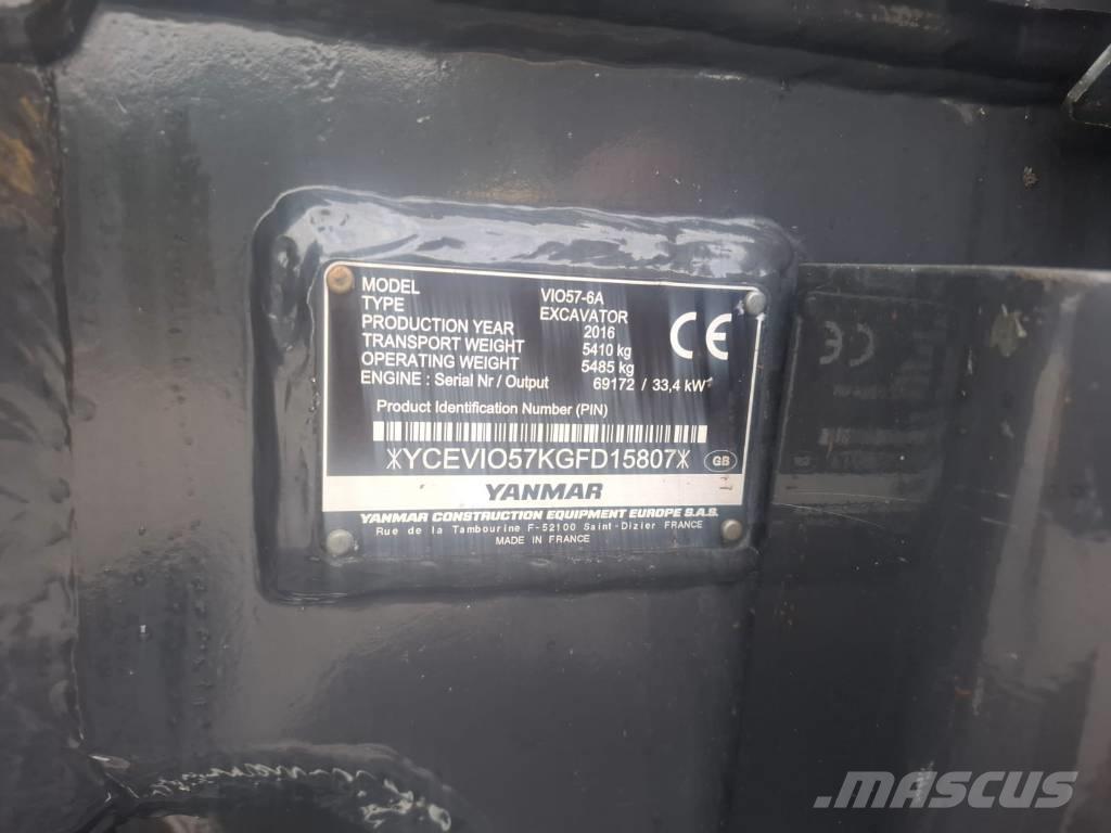 Yanmar vio 57-6A Mini excavatoare < 7t