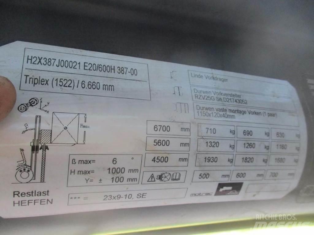 Linde E20-01/600 Stivuitor electric