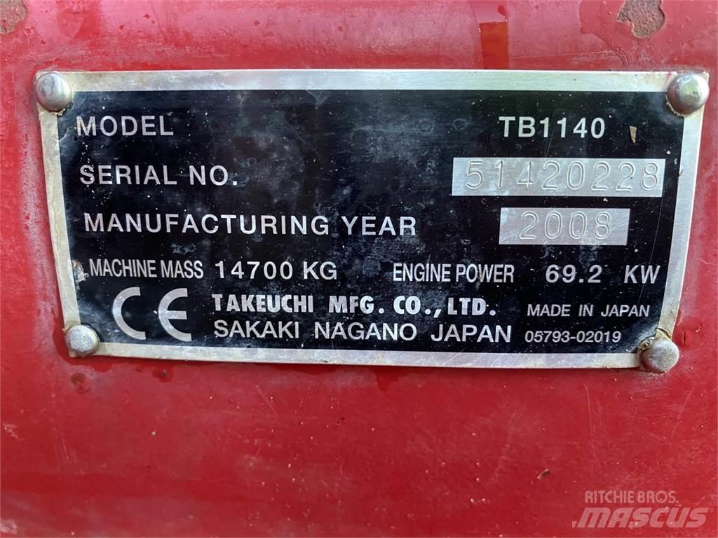 Takeuchi TB1140 Excavatoare pe șenile
