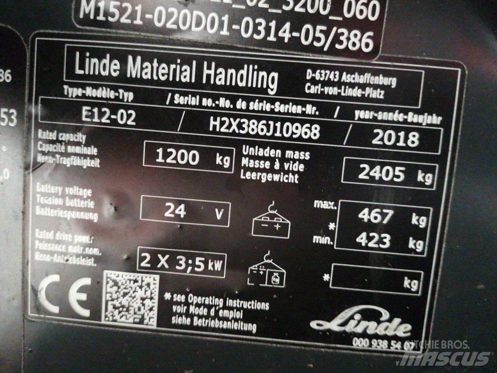 Linde E12-02 Stivuitor electric