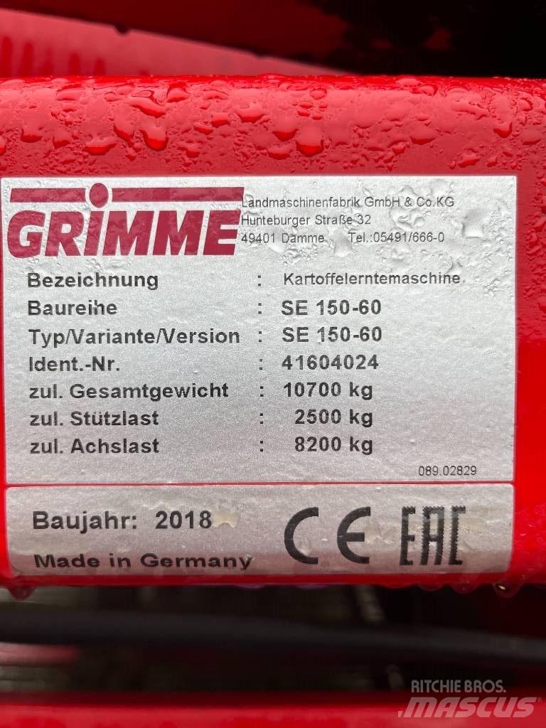 Grimme SE 150-60 NB Recoltatoare de cartofi