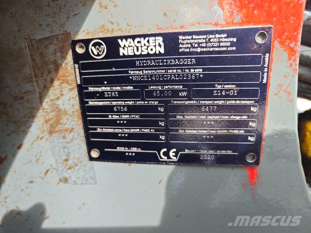 Wacker Neuson ET 65 Excavatoare pe șenile
