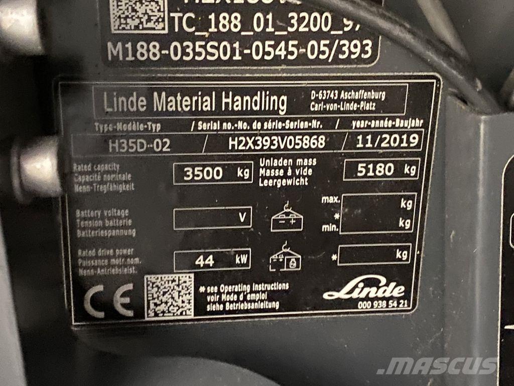 Linde H35D-02 Stivuitor diesel