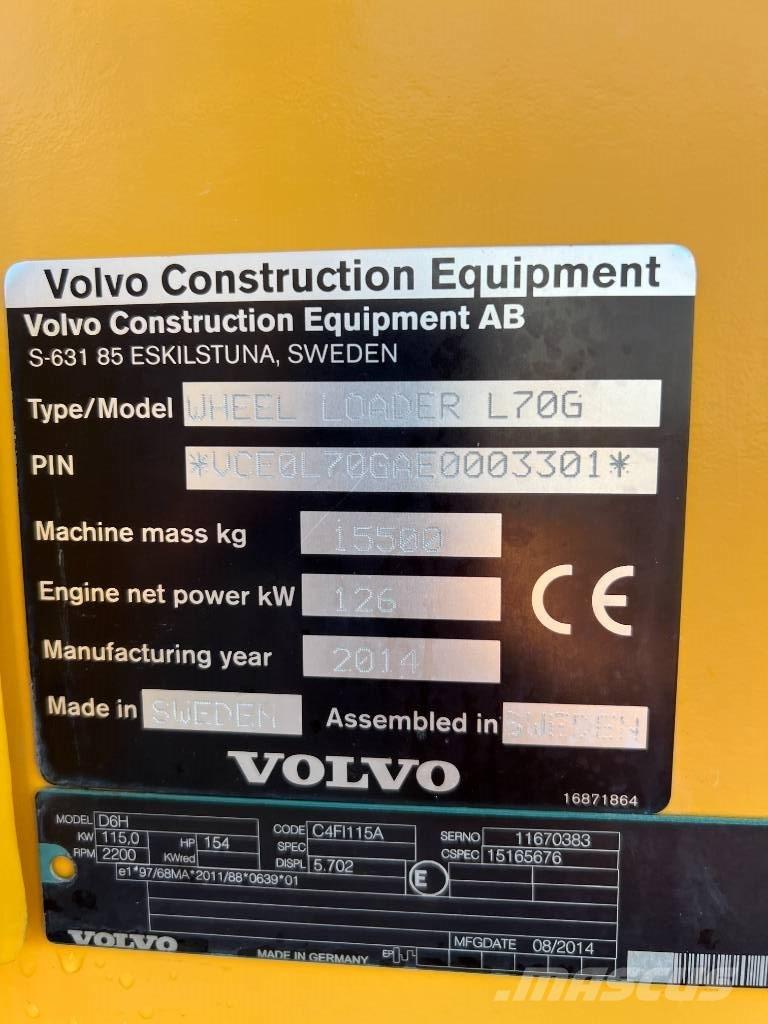 Volvo L 70 G Incarcator pe pneuri