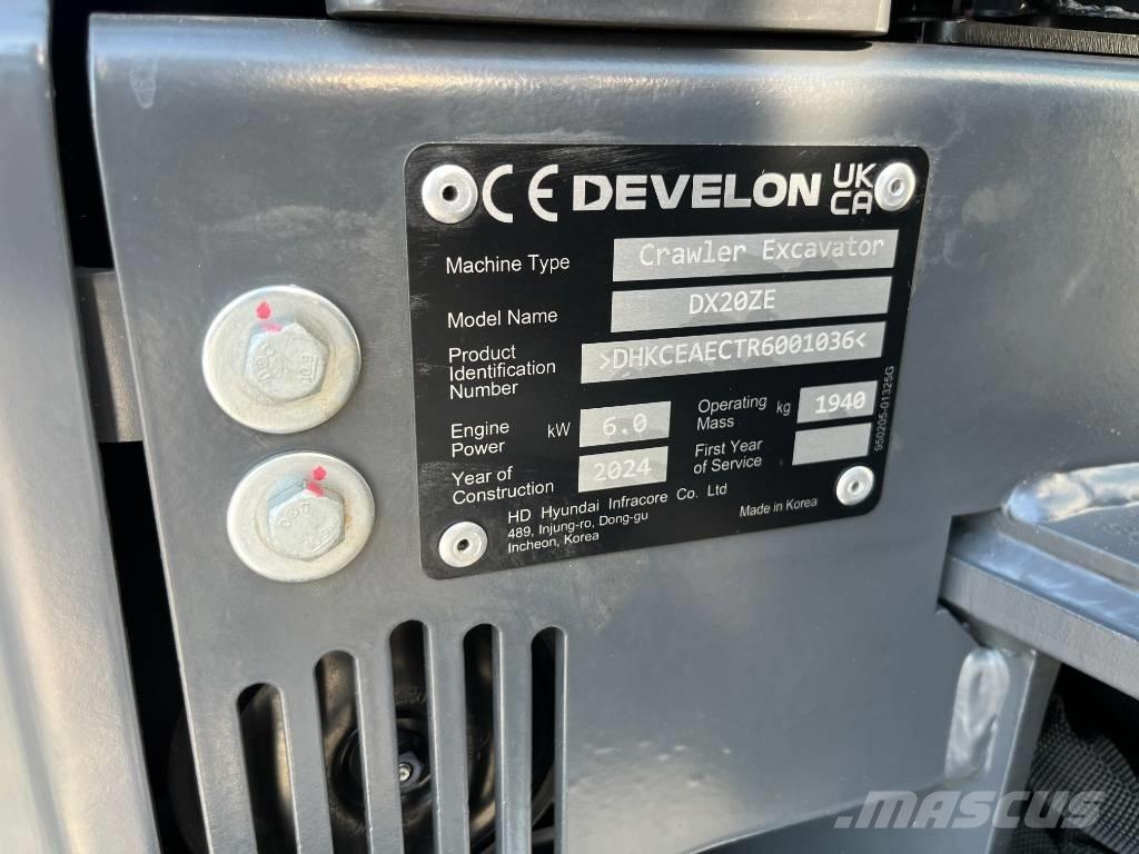 Develon DX 20 ZE Mini excavatoare < 7t