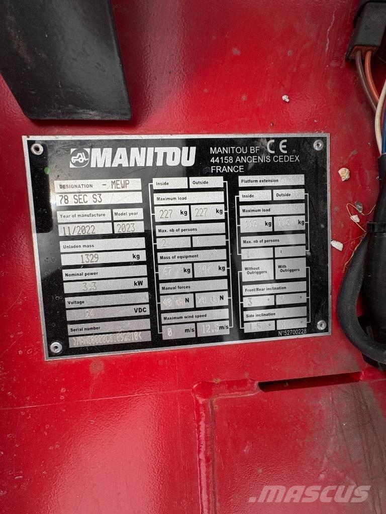 Manitou 78 SEC Platforme foarfeca