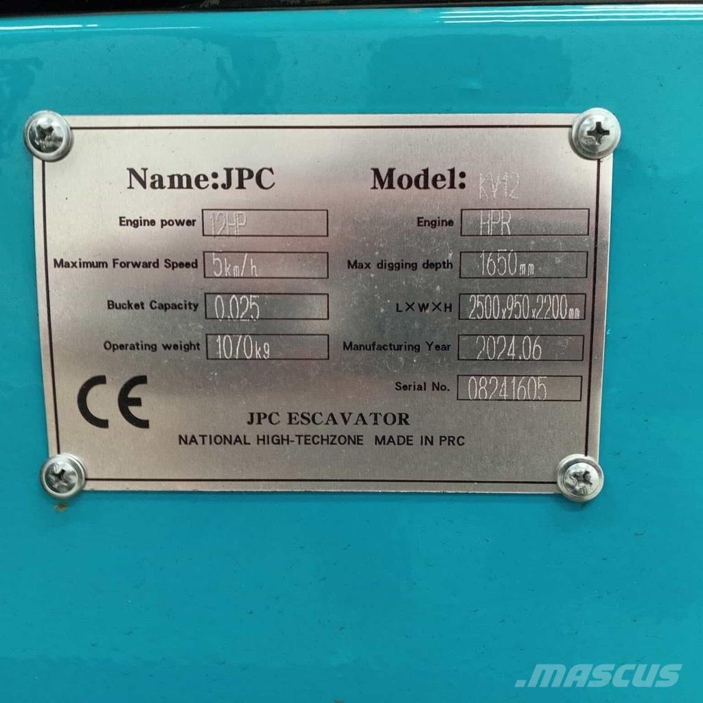 JPC KV 12 Mini excavatoare < 7t