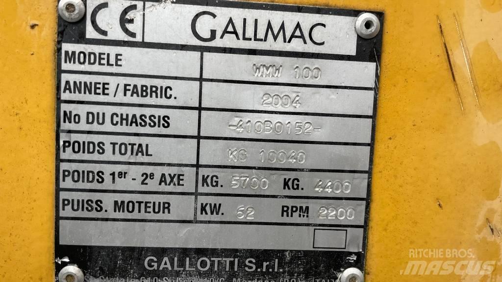 Gallmac WMW 100 Excavatoare cu roti