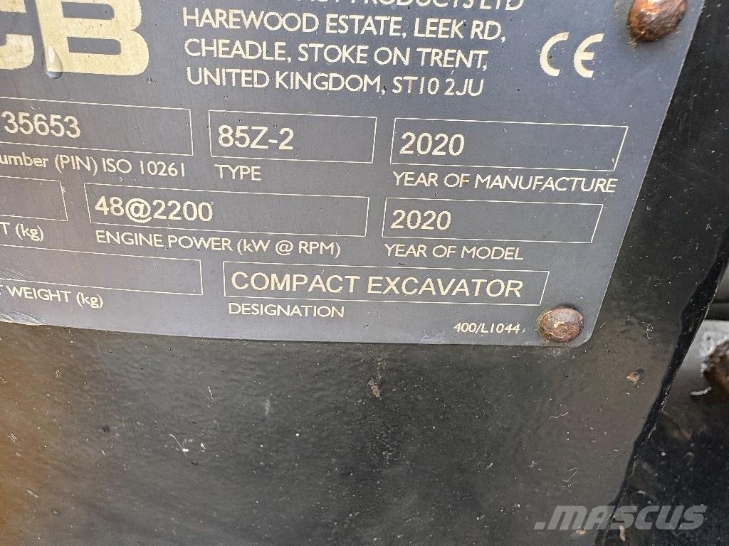 JCB 85 Z-2 Excavatoare 7t - 12t