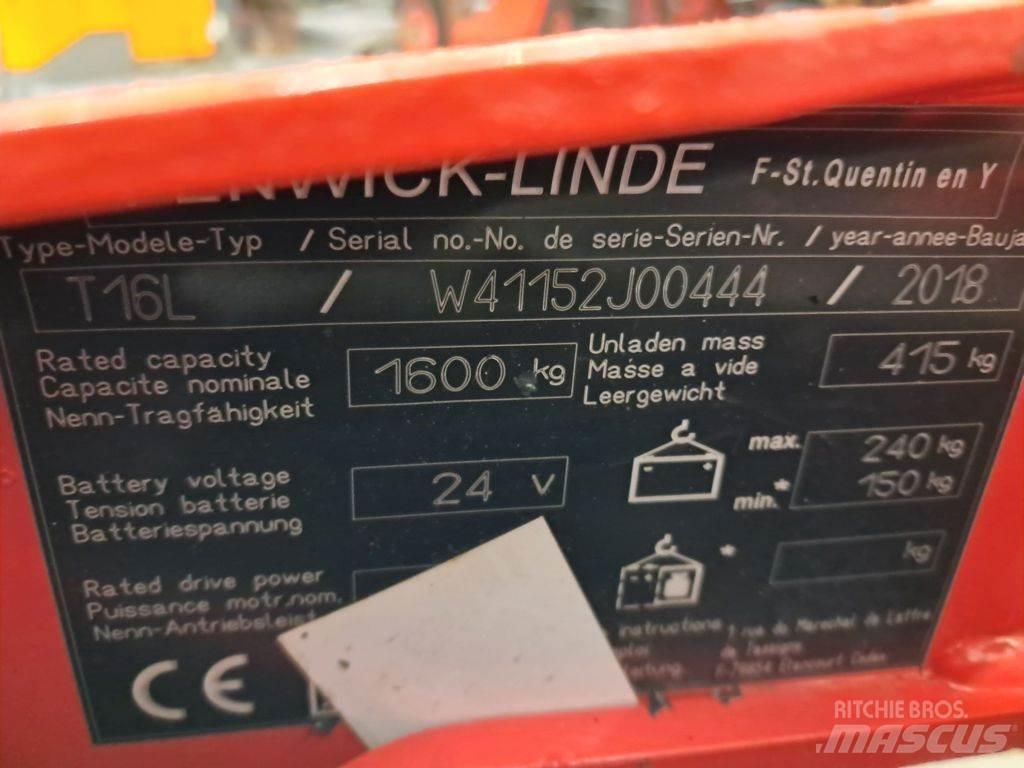 Linde T16L Transpaleta manuala