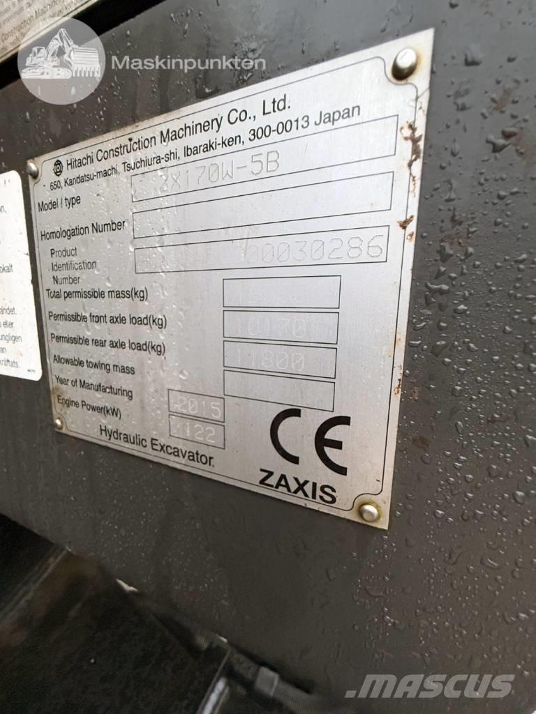 Hitachi ZX 170 W-5 B Excavatoare cu roti