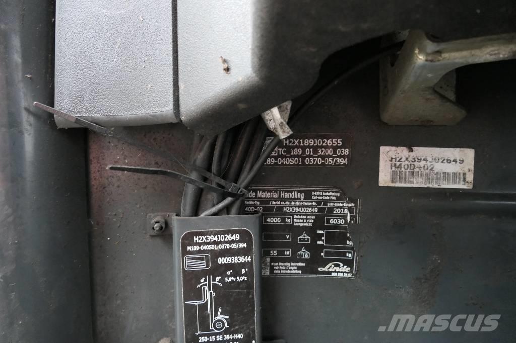 Linde H 40 D-02 Stivuitor diesel