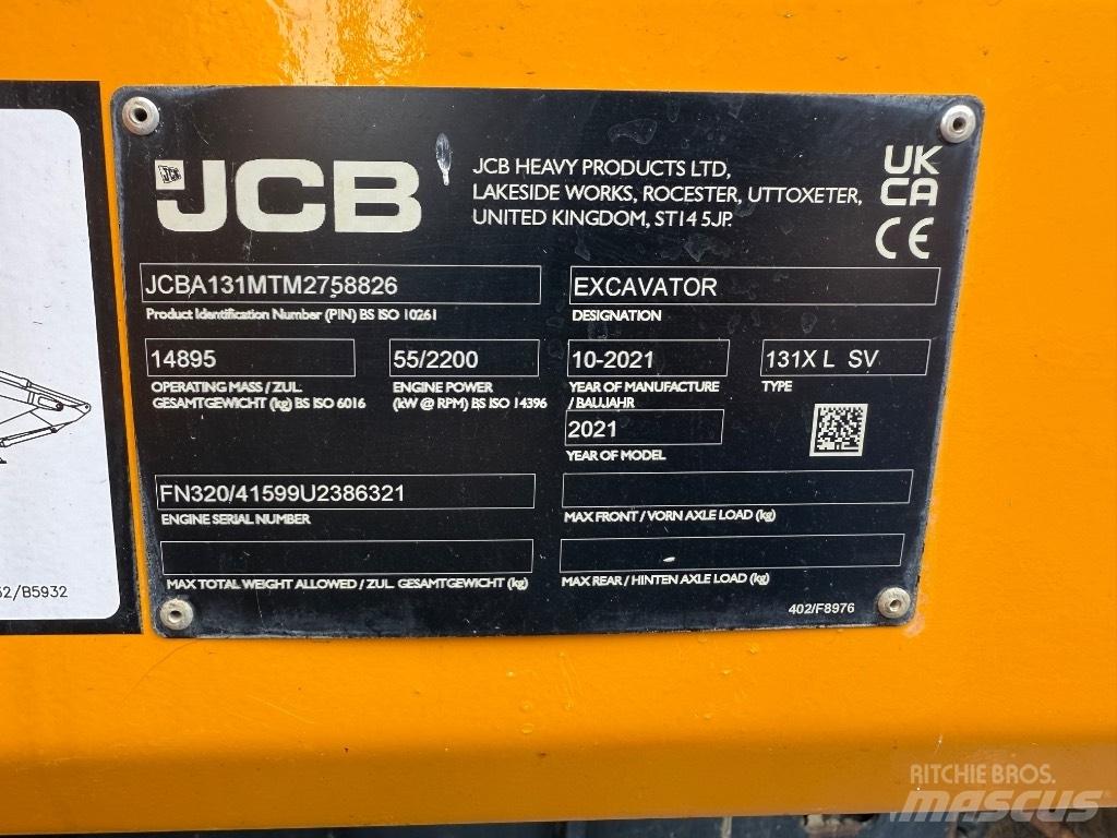 JCB 131X L SV Excavatoare pe șenile
