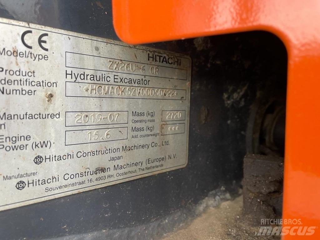 Hitachi ZX 26 U-6 Mini excavatoare < 7t
