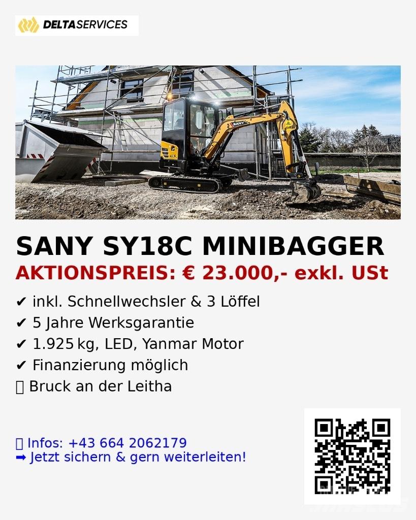 Sany SY 18 C Mini excavatoare < 7t