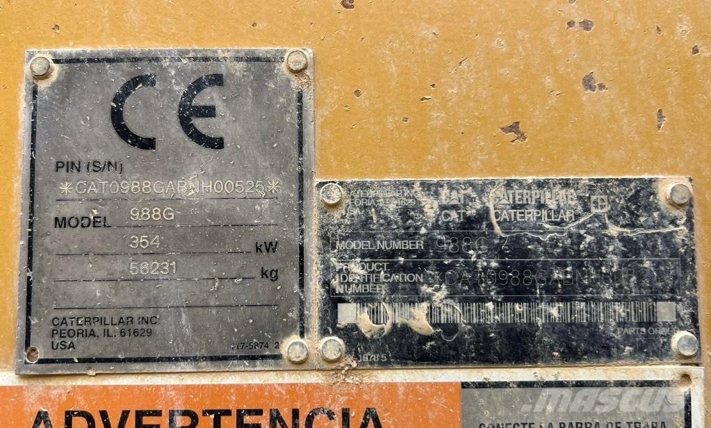 CAT 988 G Incarcator pe pneuri