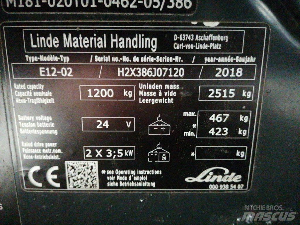 Linde E12-02 Stivuitor electric