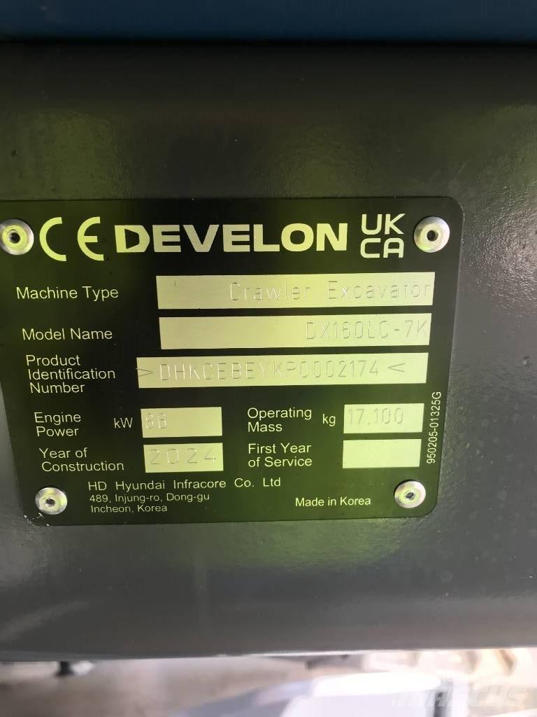 Develon DX160LC-7K Excavatoare pe șenile
