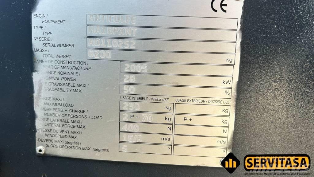 Haulotte HA 18 PX NT Nacele cu brat articulat