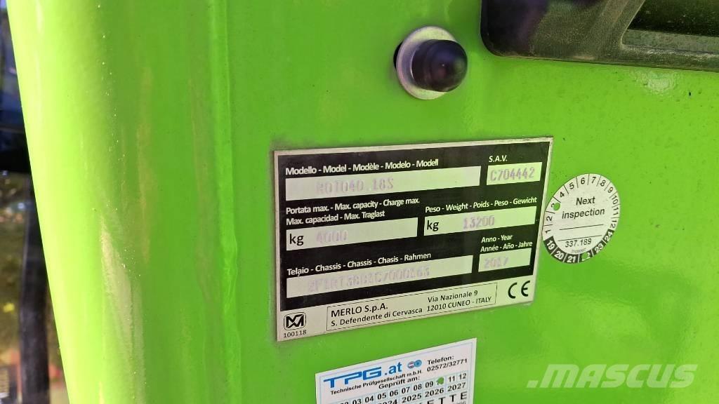 Merlo Roto 40.18 Stivuitoare telescopice