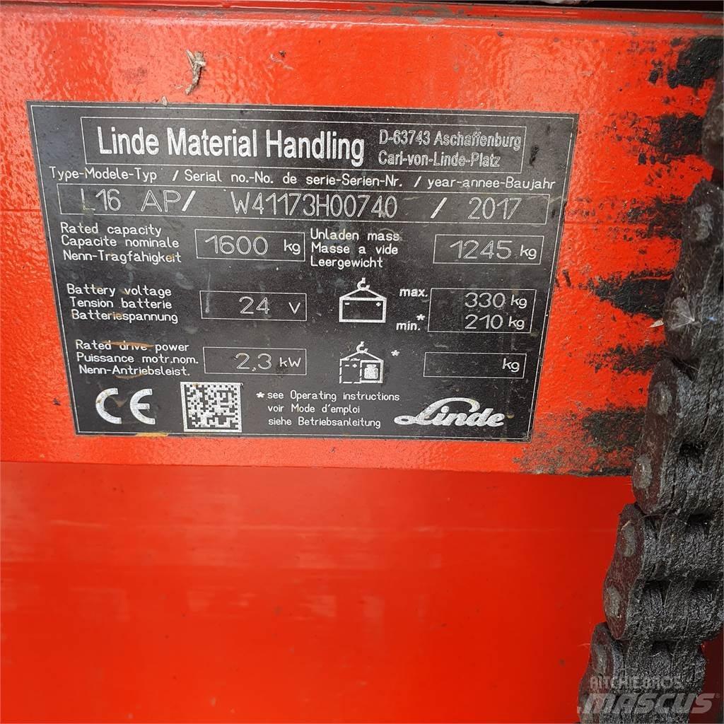 Linde L16AP Transpaleta manuala