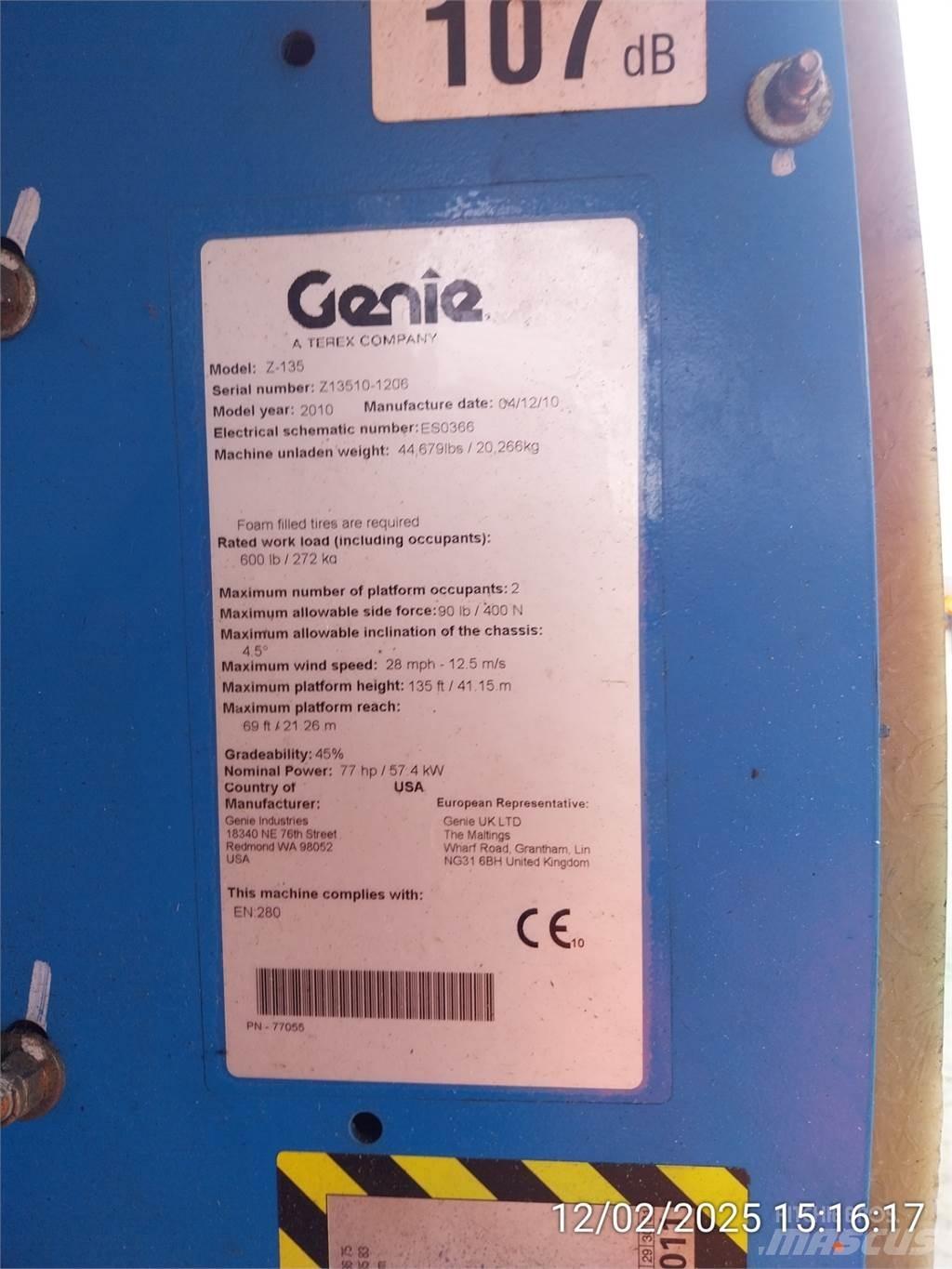 Genie Z135/70 Nacele cu brat articulat