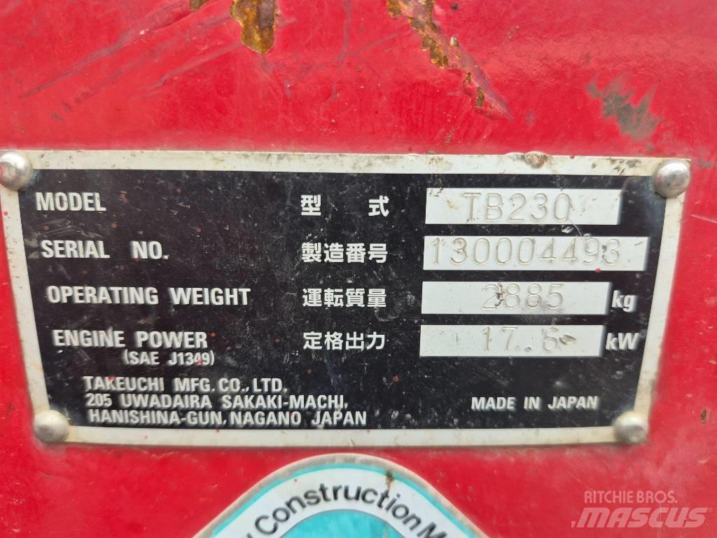 Takeuchi TB 230 Mini excavatoare < 7t