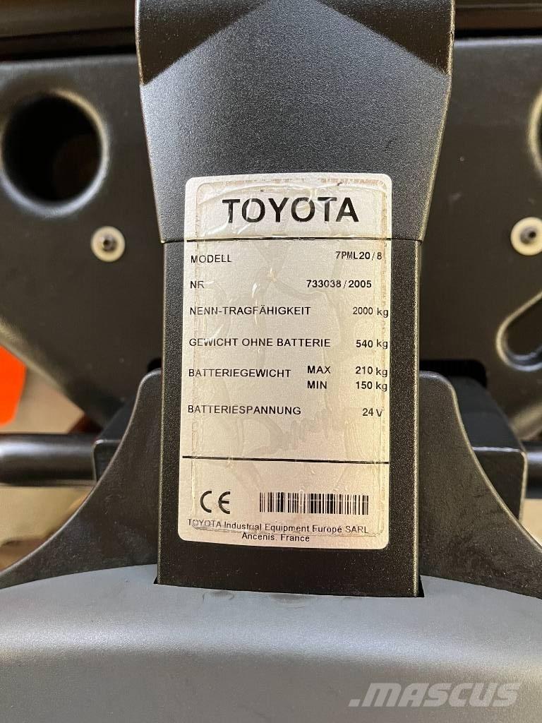 Toyota 7 PML 20 Transpaleta manuala