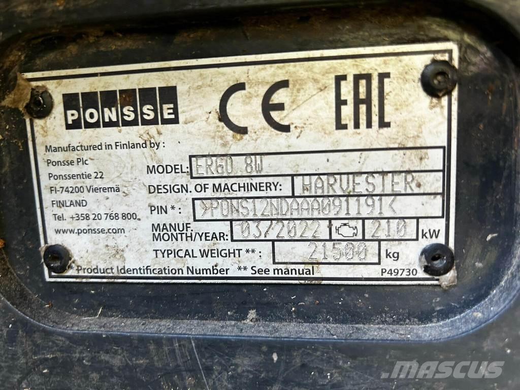 Ponsse Ergo 8W Combine forestiere