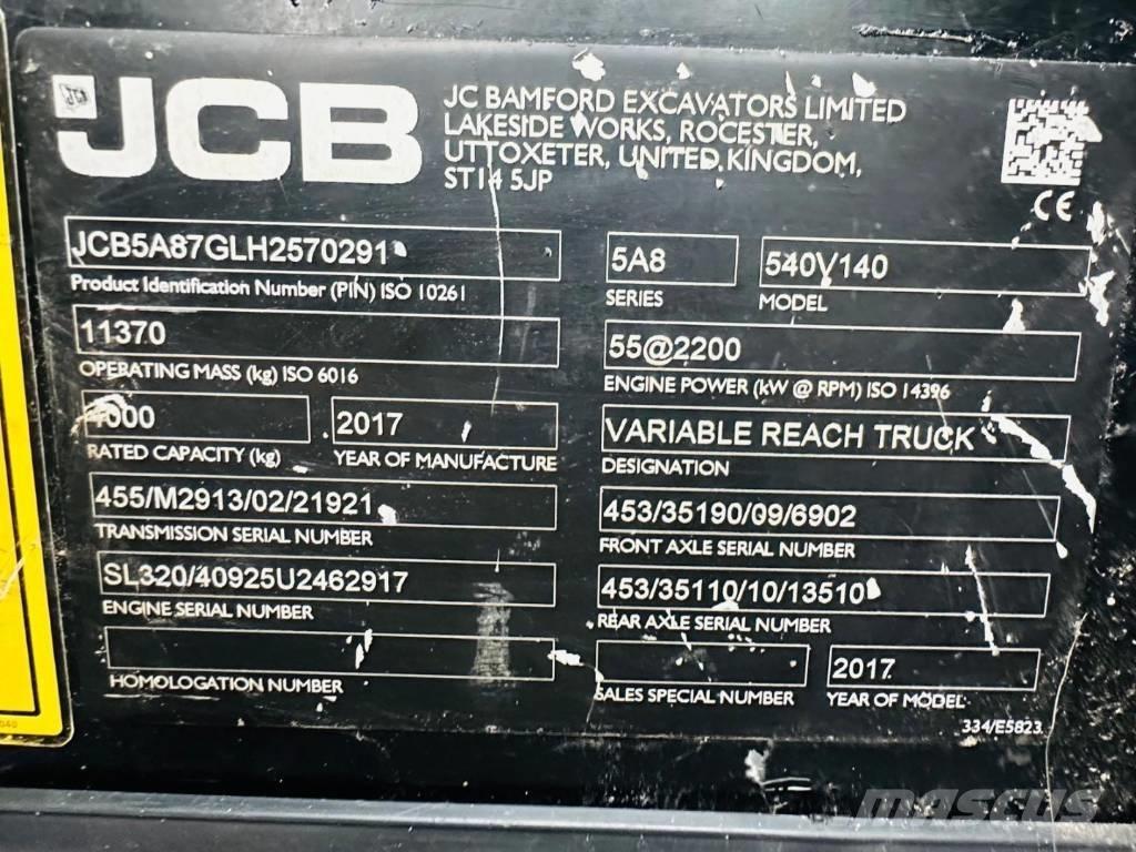 JCB 540-140 Stivuitoare telescopice