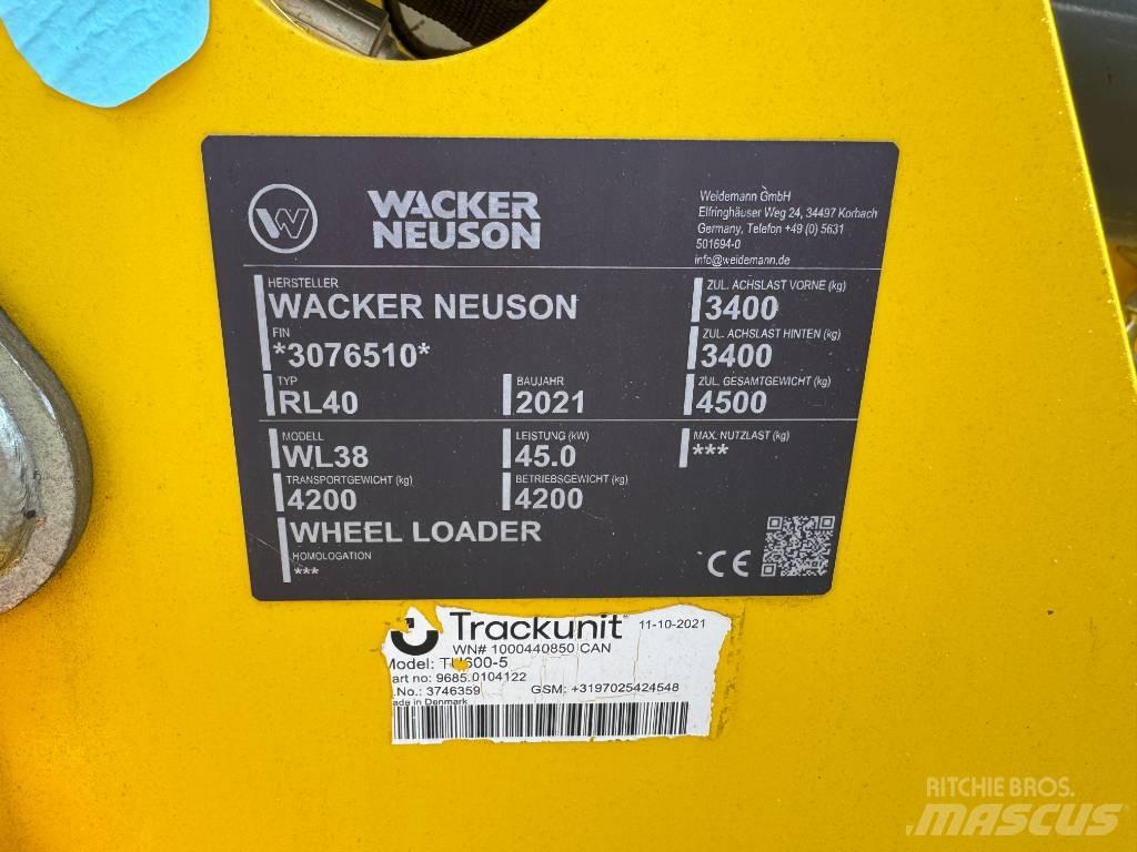 Wacker Neuson WL38 Incarcator pe pneuri