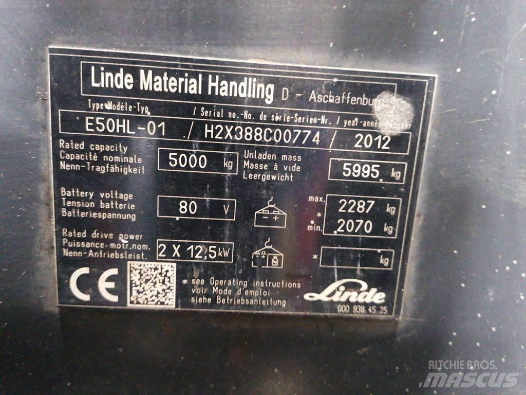 Linde E50HL-01 Stivuitor electric