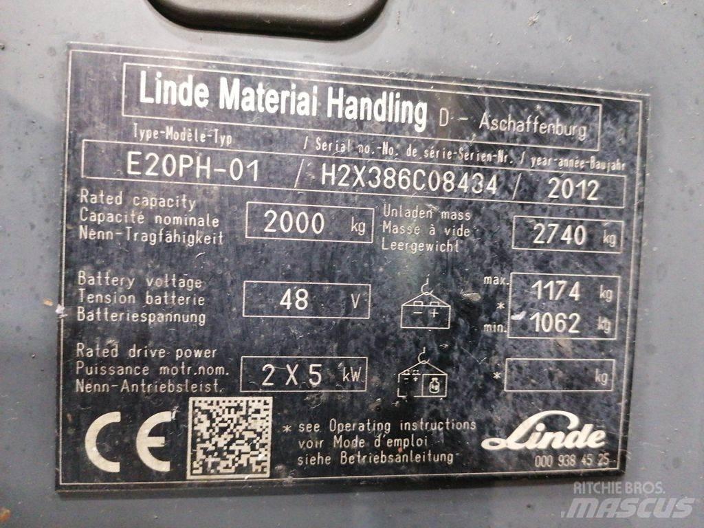 Linde E20PH-01 Stivuitor electric