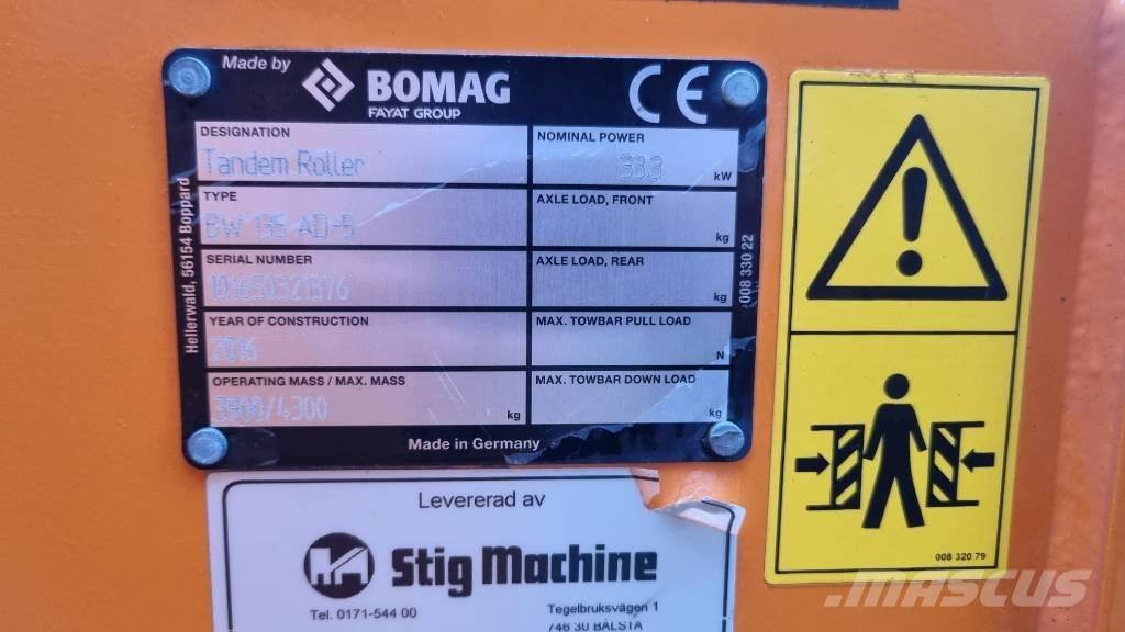 Bomag BW 135 AD-5 Cilindri compactori dubli