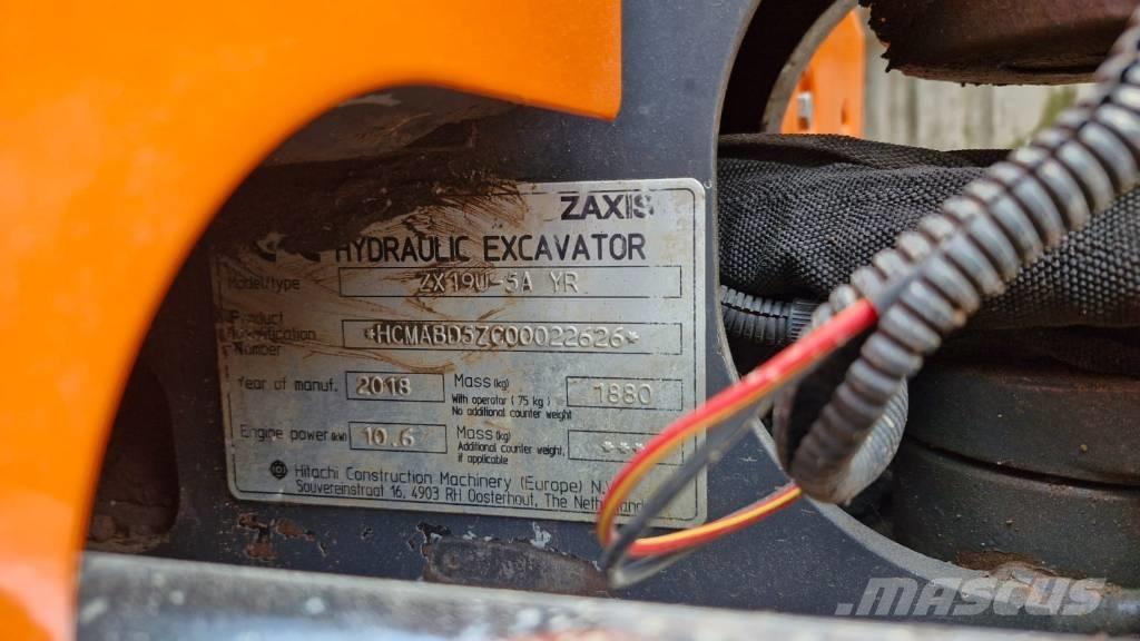 Hitachi ZX 19 U-5 Mini excavatoare < 7t